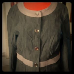 Black  & Tan Jean jacket